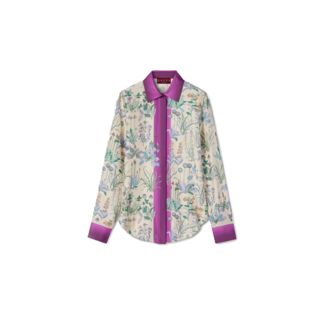 Gvc*1 printed silk twill shirt 856092